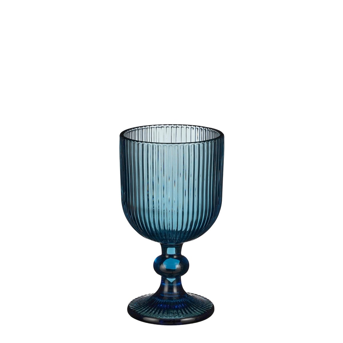 Merlot Wijnglas - Set van 6 - 250 ml - Glas - Blauw