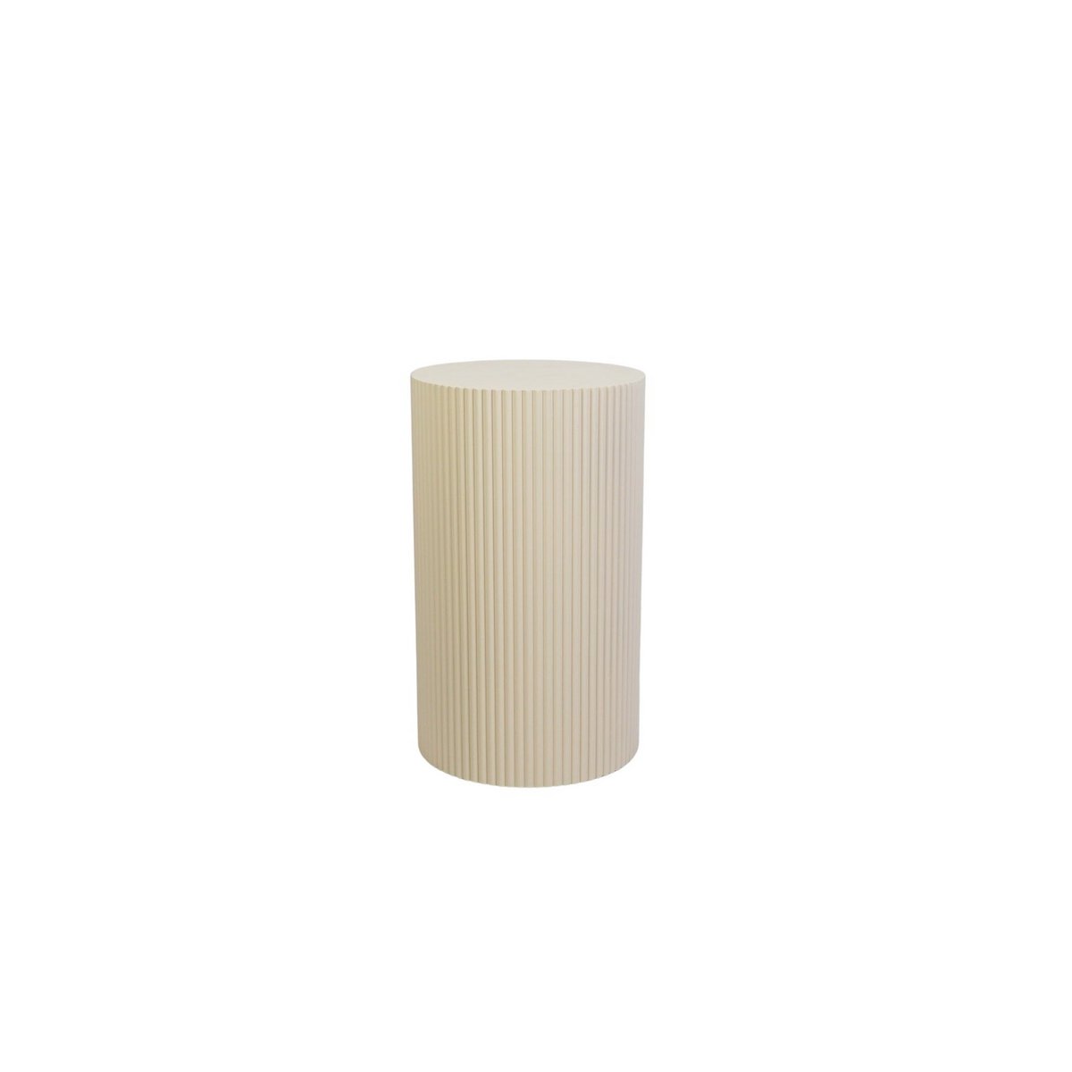 Bijzettafel / pilaarcilinder - MDF - zand - 30x54cm