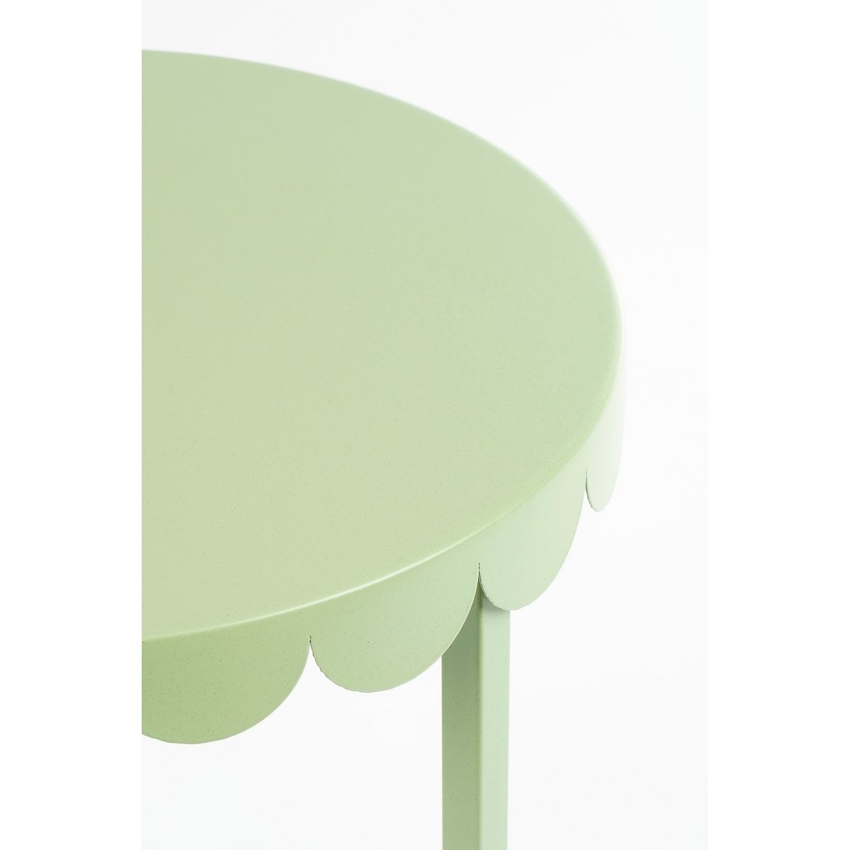 Lara Bijzettafel - Set van 2 - H51 x Ø40 cm - Metaal - Mintgroen