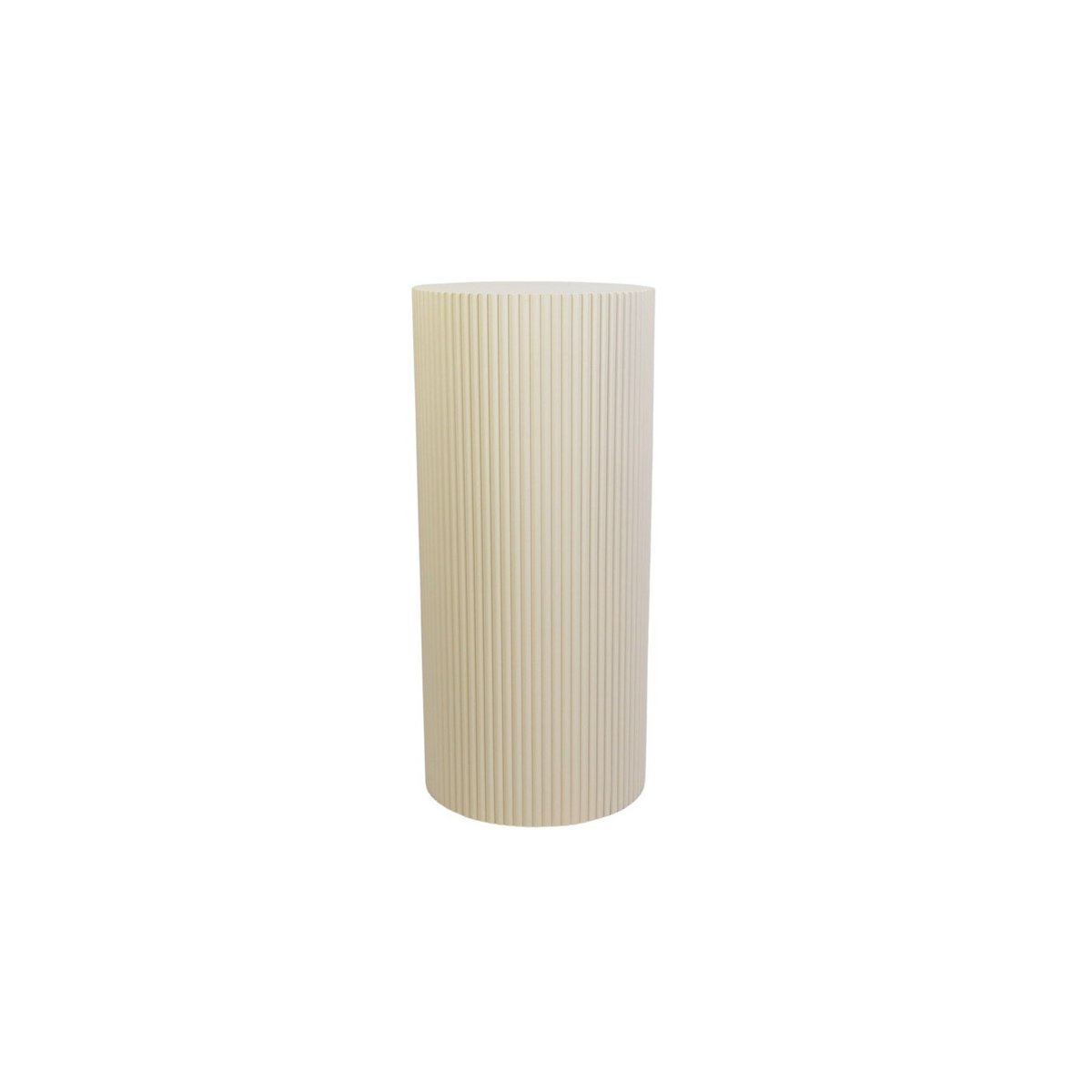 Bijzettafel / pilaarcilinder - MDF - zand - 30x65cm
