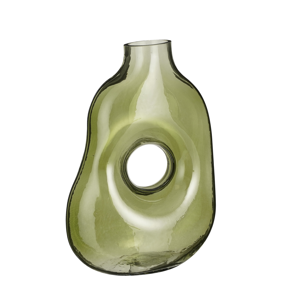Jay Vaas - L19 x B11 x H25 cm - Glas - Lichtgroen