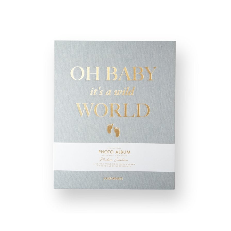 Printworks Fotoalbum - Baby it's a Wild World - Grijs
