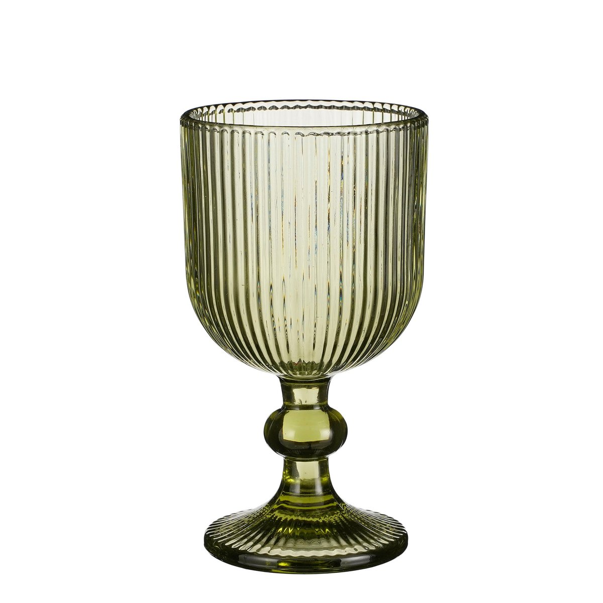 Merlot Wijnglas - Set van 6 - 250 ml - Glas - Lichtgroen