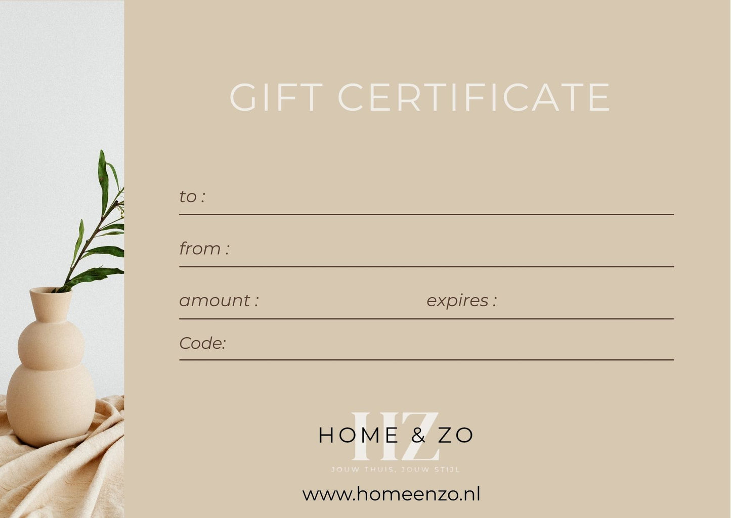 Digitale cadeaubon