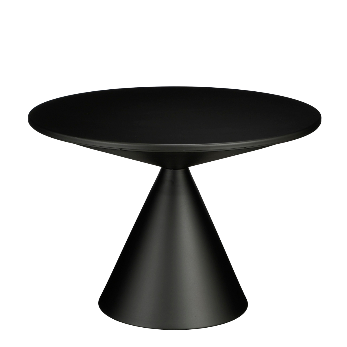 Royale Bijzettafel - H42 x Ø60 cm - Metaal - Zwart