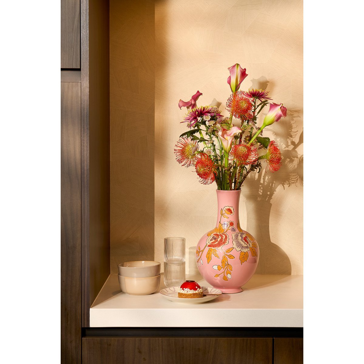 Eloise Vaas - H36 x Ø22 cm - Keramiek - Roze