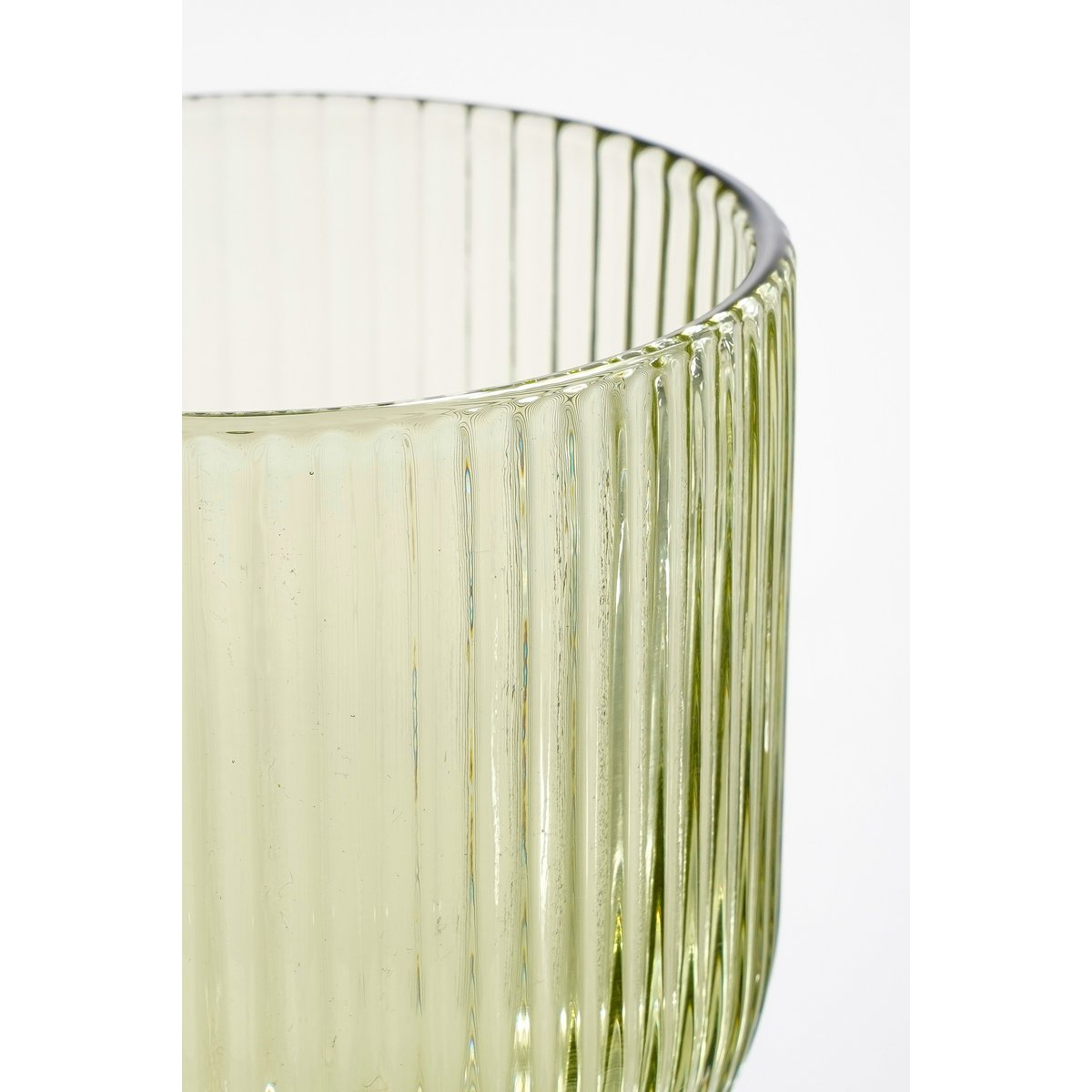 Merlot Wijnglas - Set van 6 - 250 ml - Glas - Lichtgroen