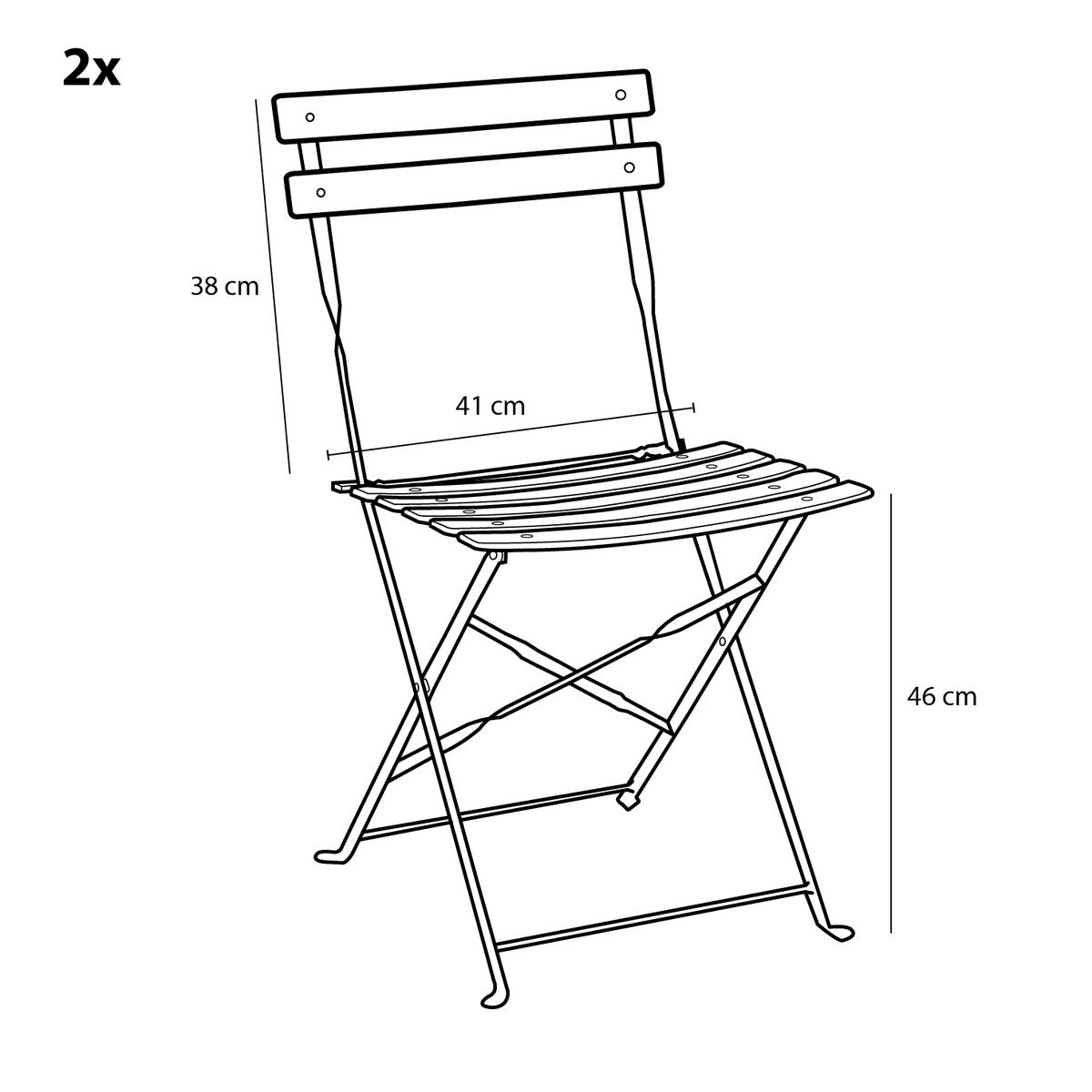 Laurence Bistroset - Set van 3 - Metaal - Lichtblauw