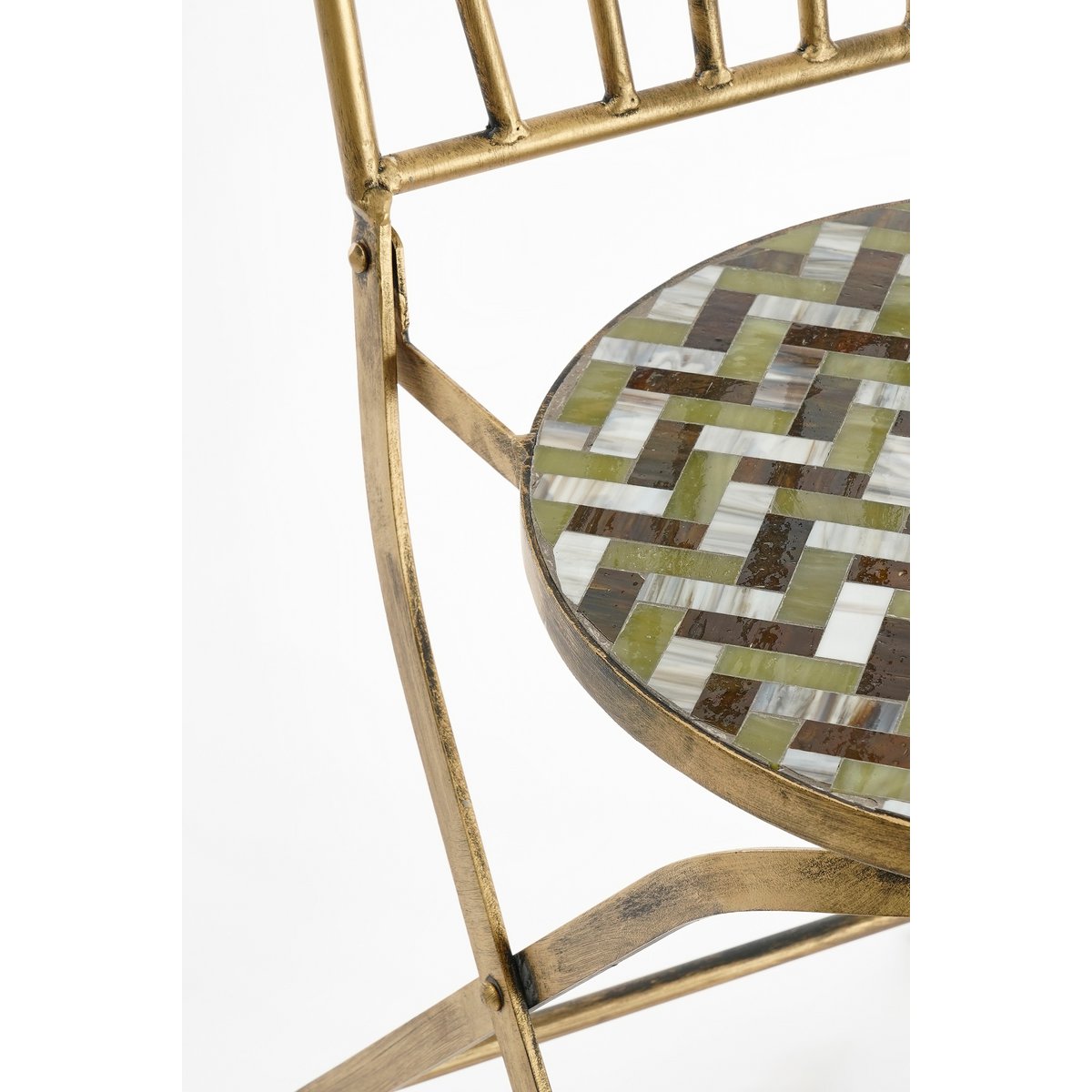 Alanza Bistrostoel - L40 x B51 x H87 cm - Metaal - Groen