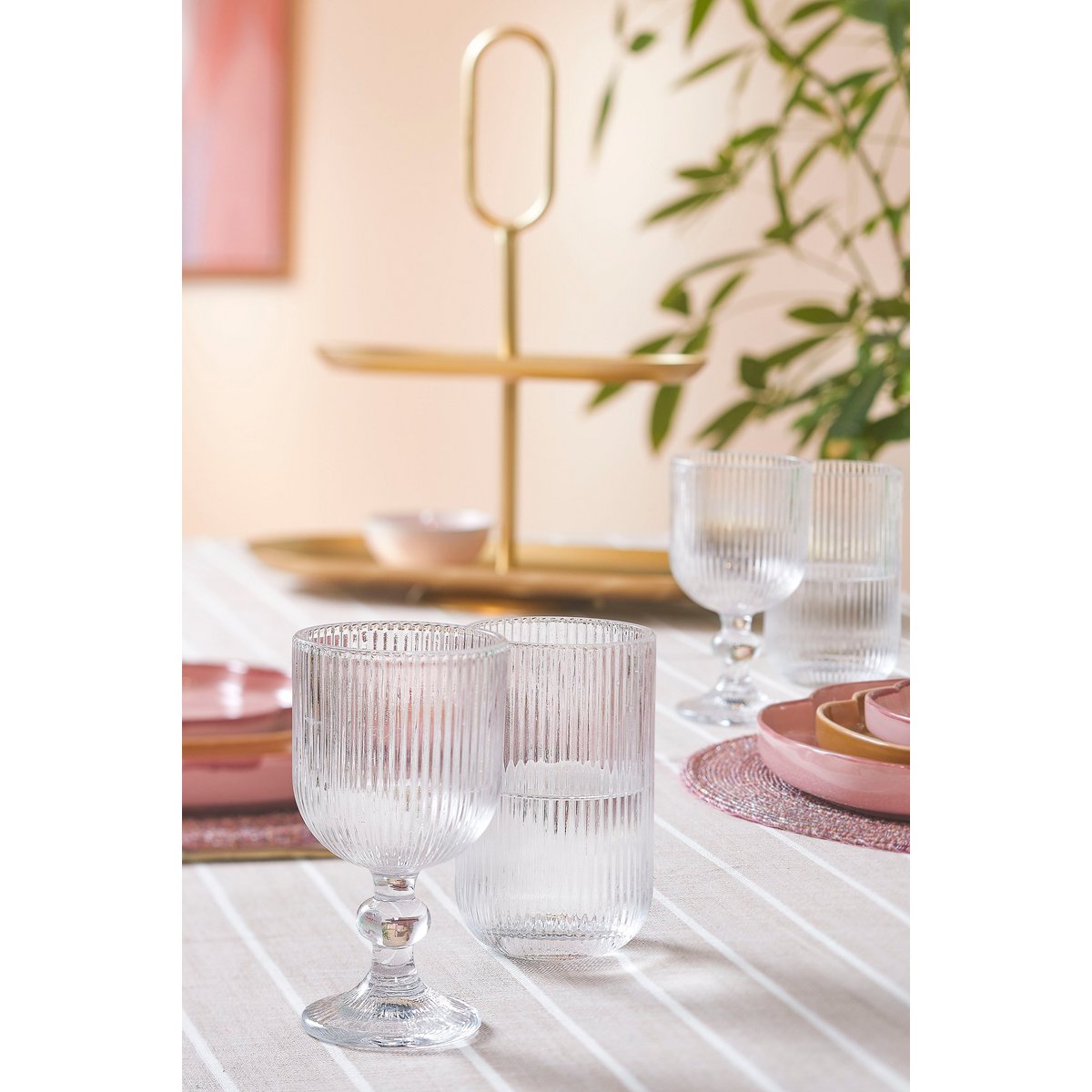 Merlot Wijnglas - Set van 6 - 250 ml - Glas - Transparant