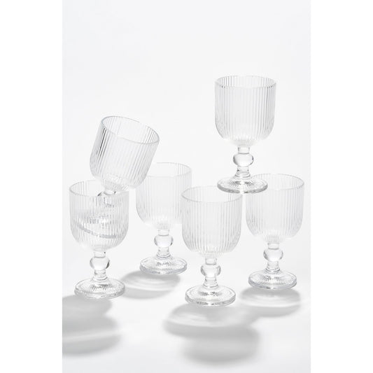 Merlot Wijnglas - Set van 6 - 250 ml - Glas - Transparant