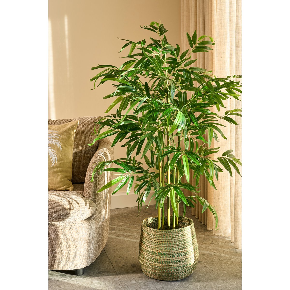 Bamboe Kunstplant in Pot - H150 x Ø60 cm - Groen