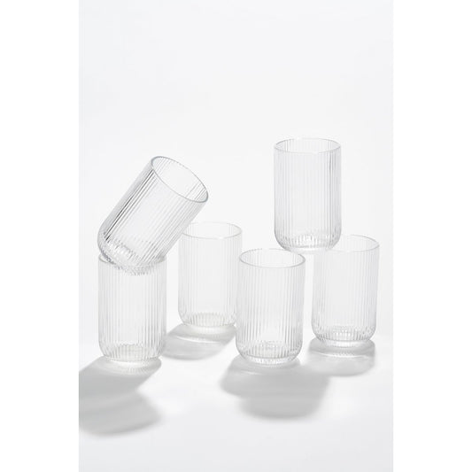 Merlot Drinkglas - Set van 6 - 400 ml - Glas - Transparant