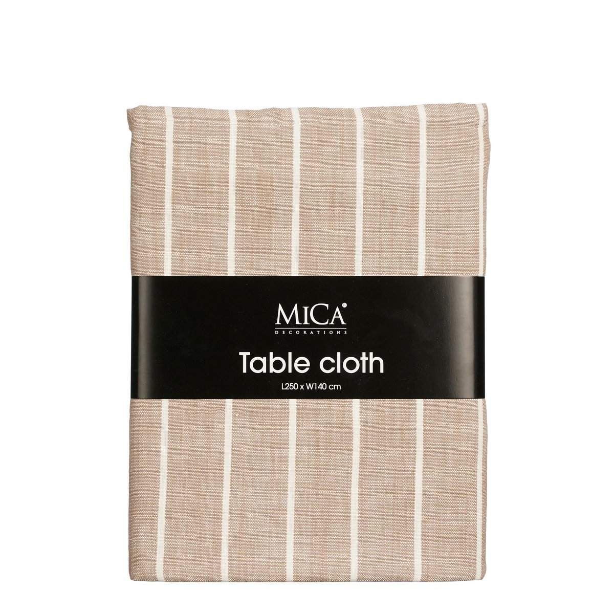 Alivo Tafelkleed - L250 x B140 cm - Organisch Katoen - Beige, Wit