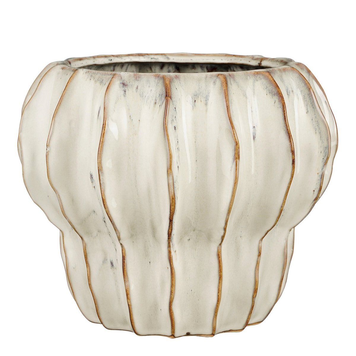Altea Bloempot Binnen - H20 x Ø25 cm - Keramiek - Wit