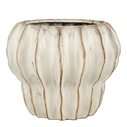 Altea Bloempot Binnen - H20 x Ø25 cm - Keramiek - Wit