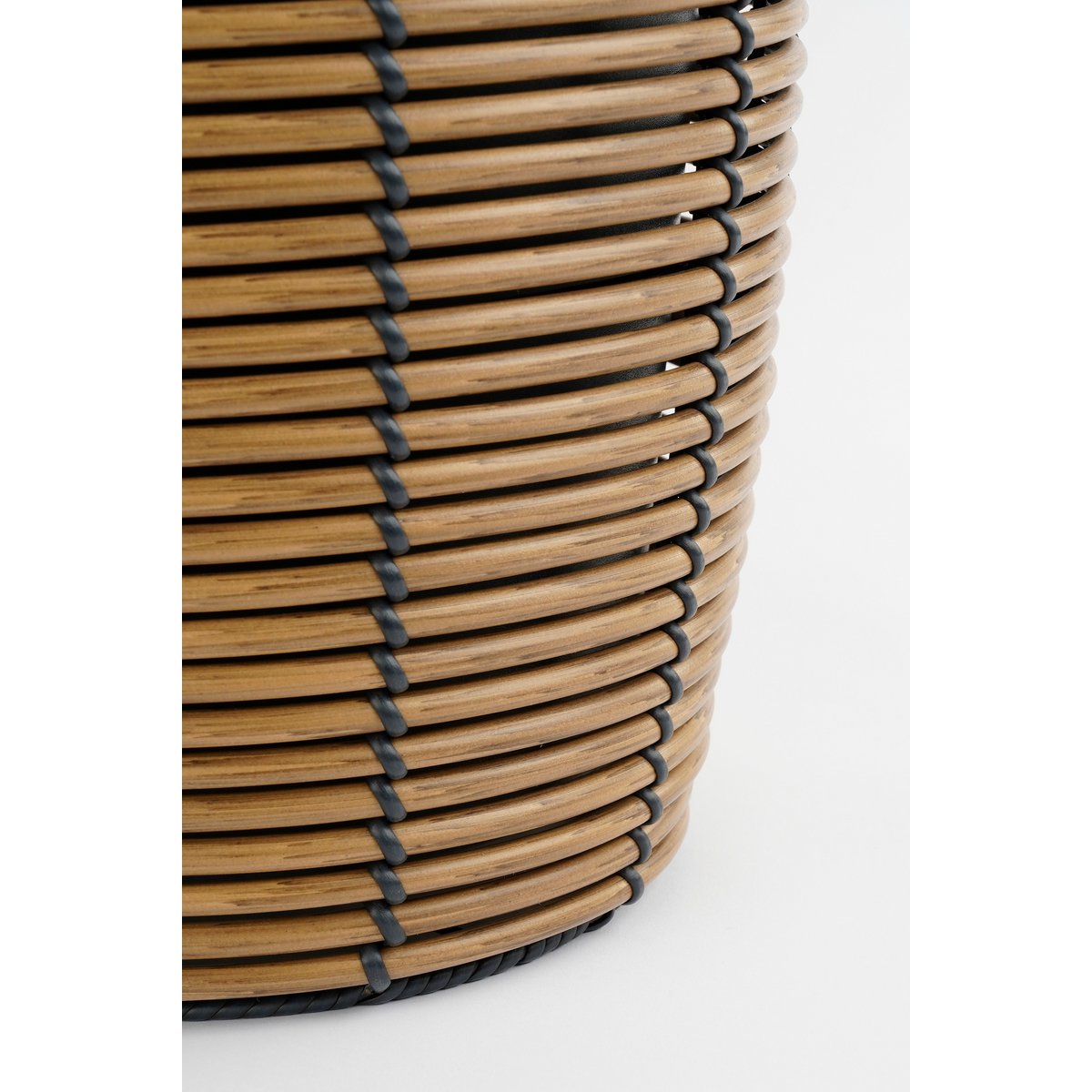 Durban Bloempot Buiten - Set van 3 - H36 x Ø40 cm - Gerecycled Plastic - Bruin