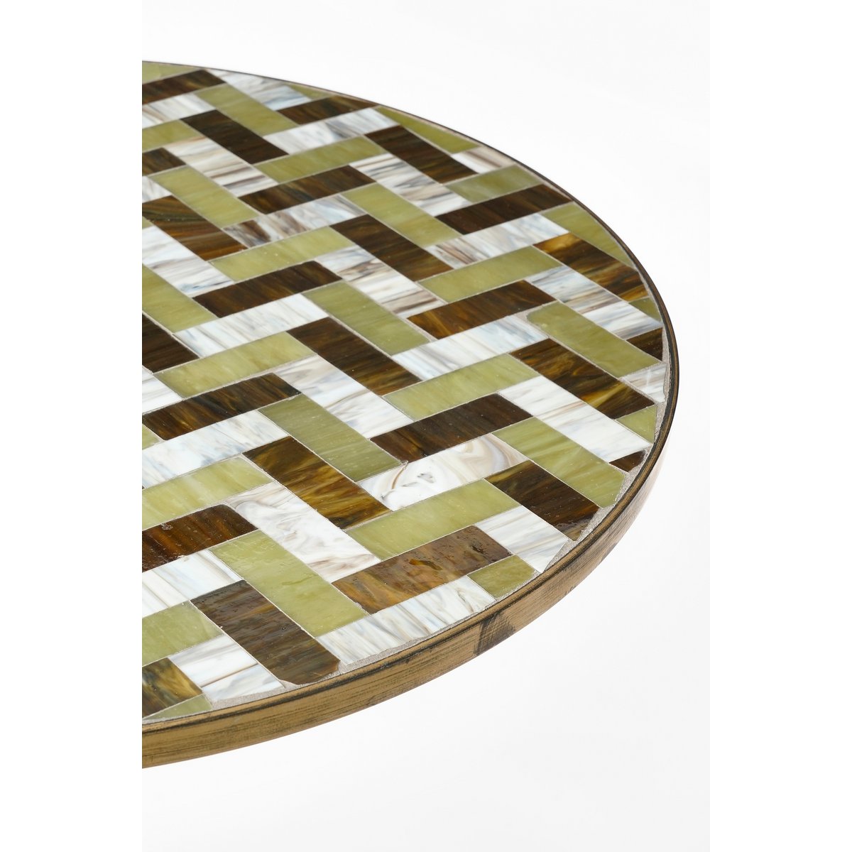 Alanza Bijzettafel Buiten - H38 x Ø58 cm - Metaal - Groen