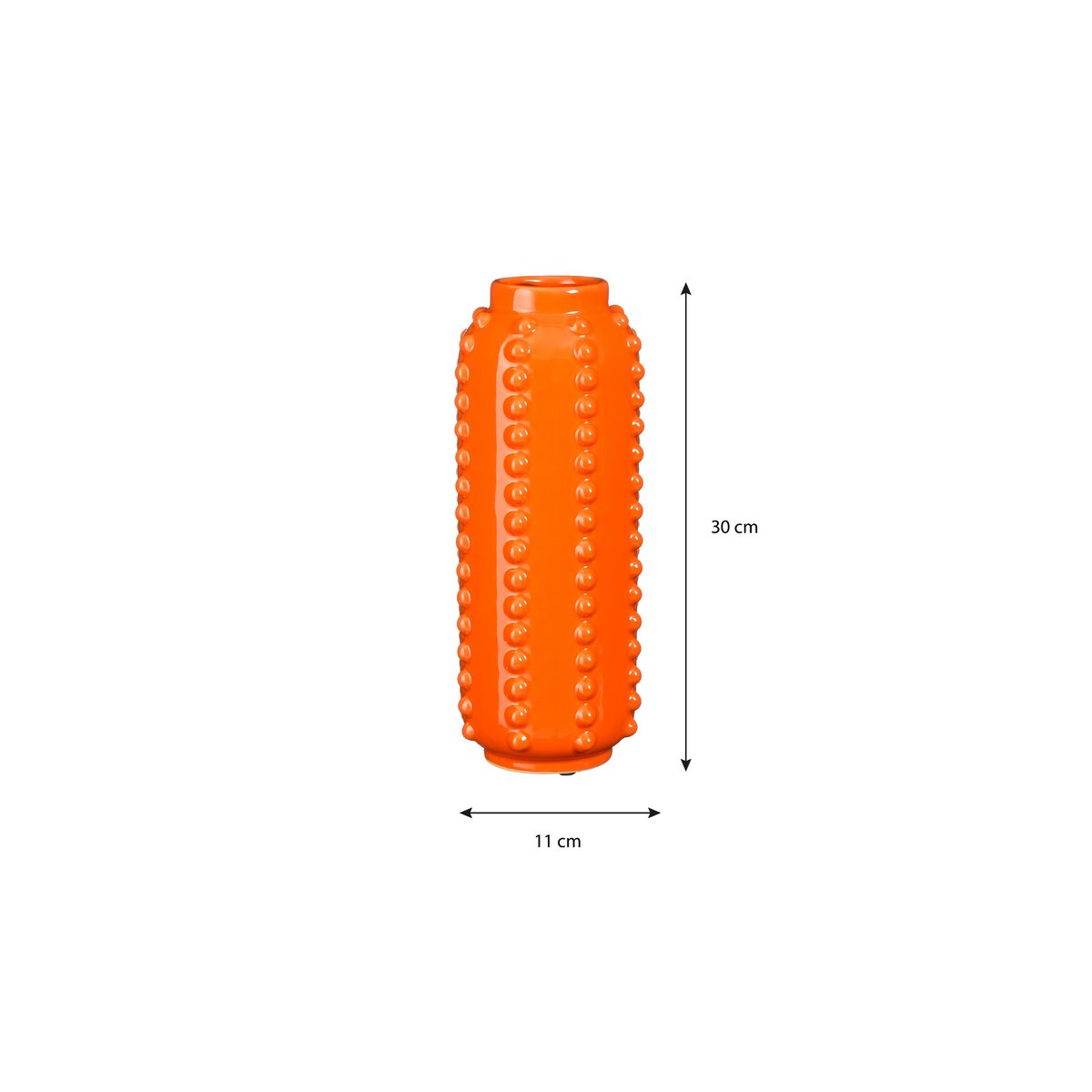 Boaz Vaas - H30 x Ø11 cm - Keramiek - Oranje