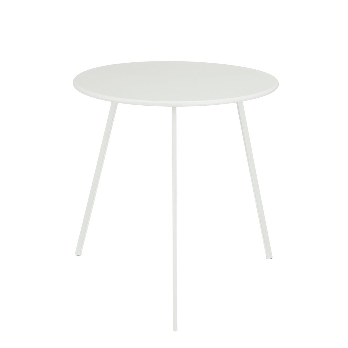 Seatle Bijzettafel Buiten - H50 x Ø50 cm - Metaal - Wit