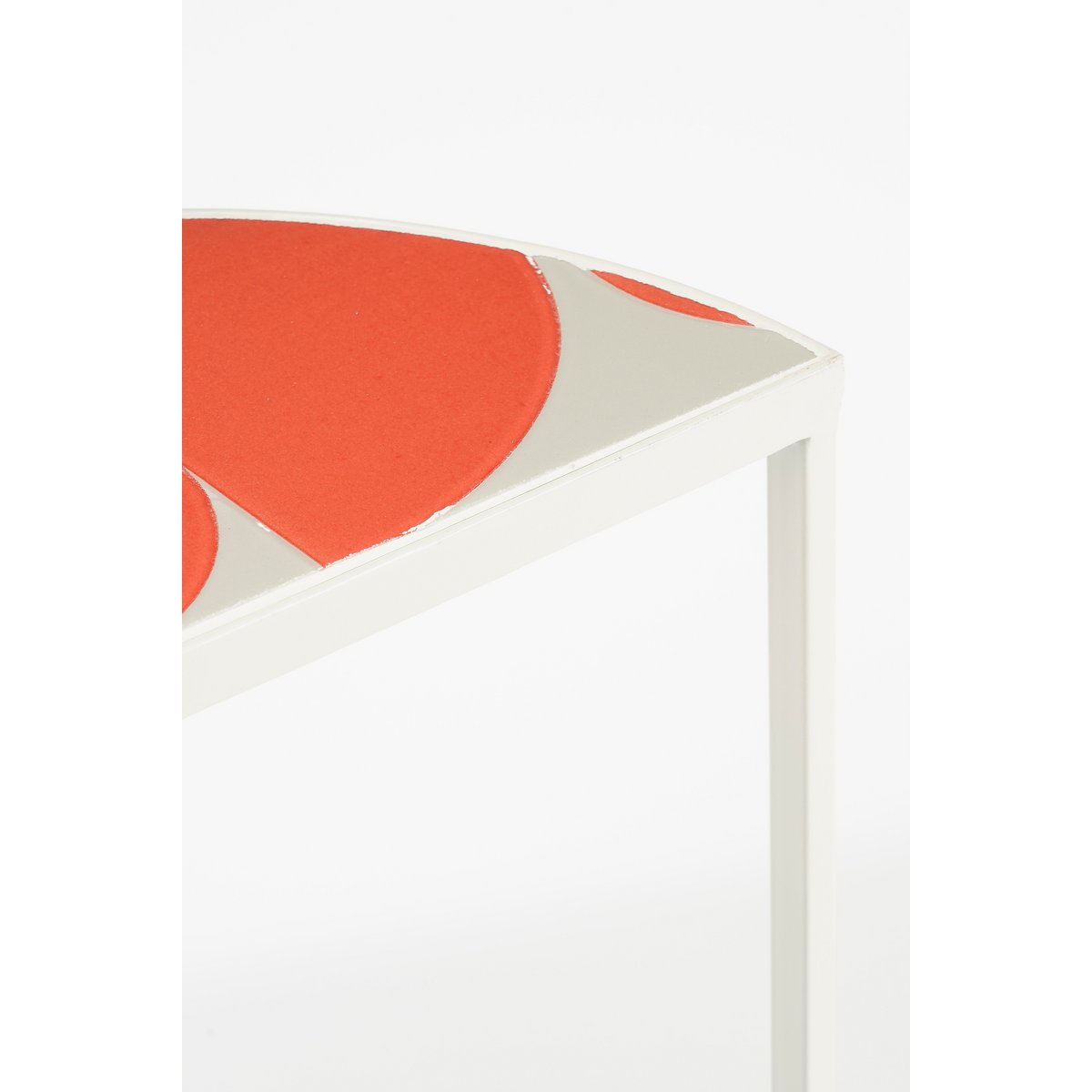 Bologna Bijzettafel Buiten - Set van 2 - L45 x B23 x H58 cm - Metaal - Rood