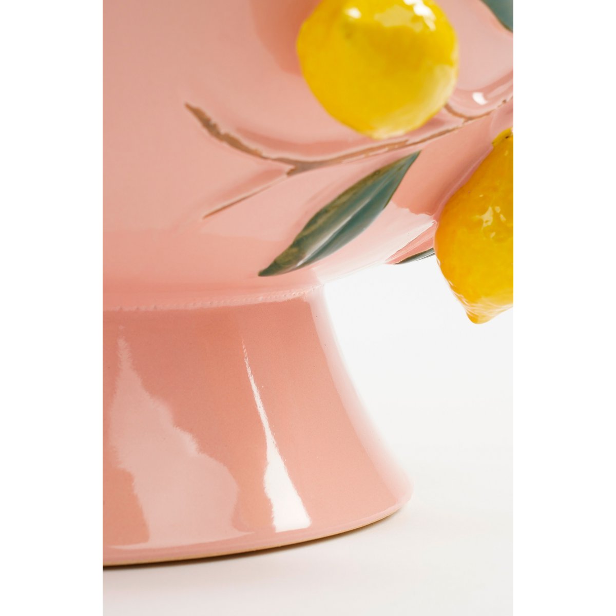 Melika Decoratie Schaal - H16 x Ø39 cm - Keramiek - Lichtroze