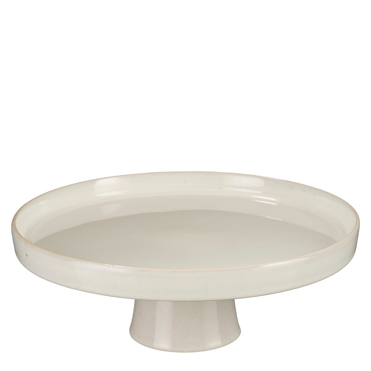 Racco Taartplateau - H11 x Ø28 cm - Steengoed - Off White