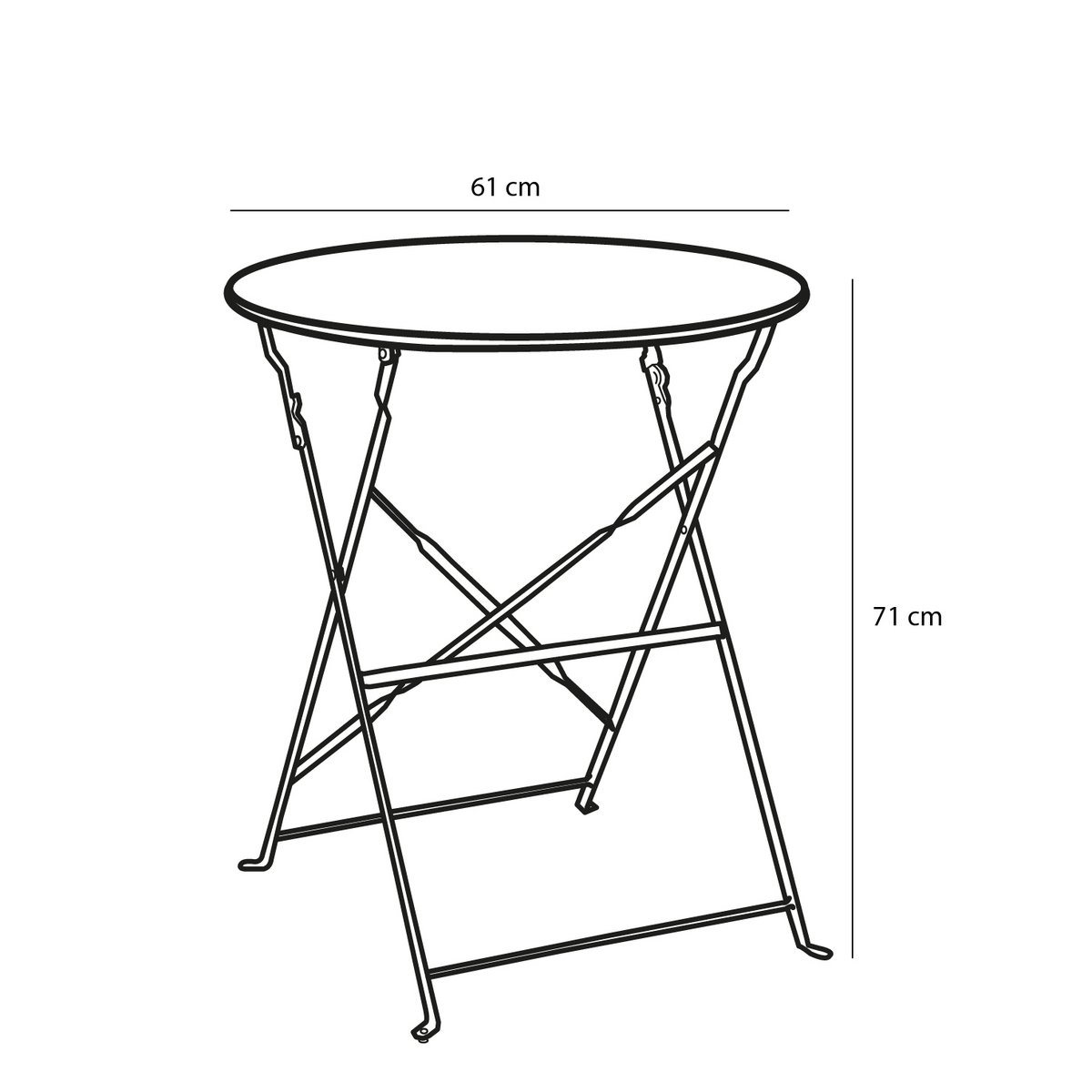 Laurence Bistroset - Set van 3 - Metaal - Lichtblauw